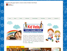 Tablet Screenshot of kidveda.com